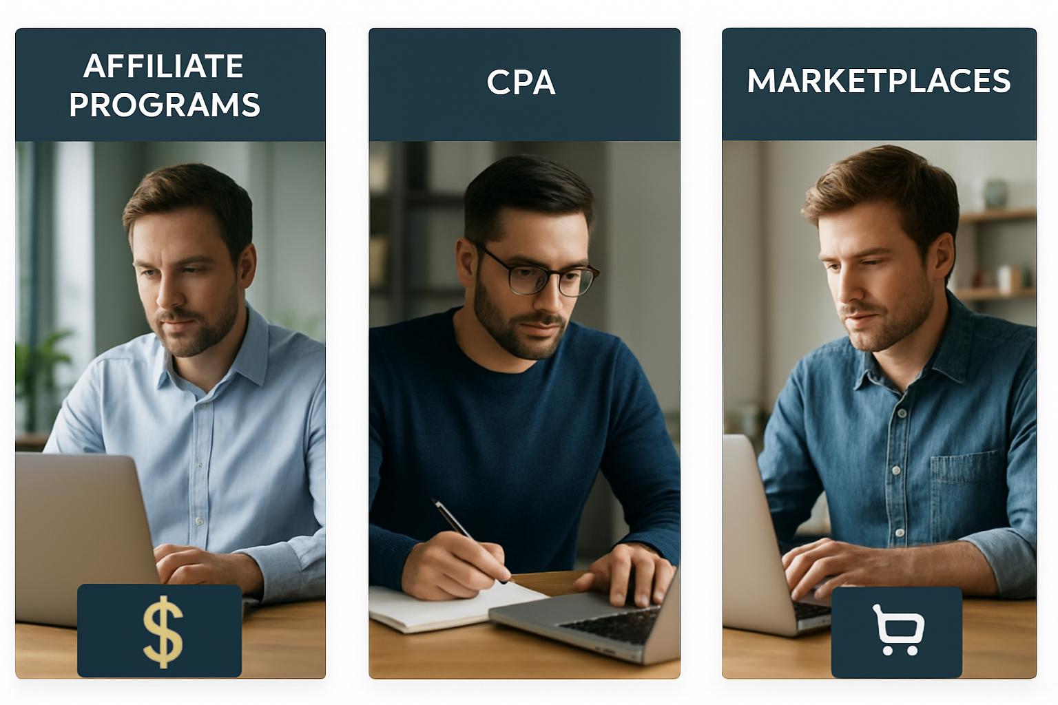 рекламные каналы. Партнёрские программы, CPA и маркетплейсы: когда использовать