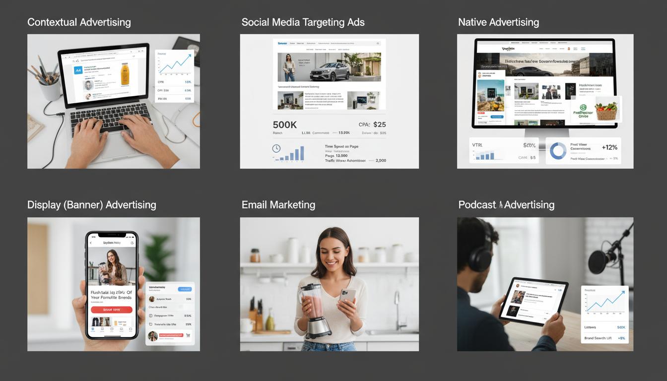 варианты размещения рекламы. Метрики и оценка результата